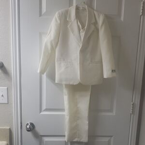 Boy's Classic White 3 Piece Suit